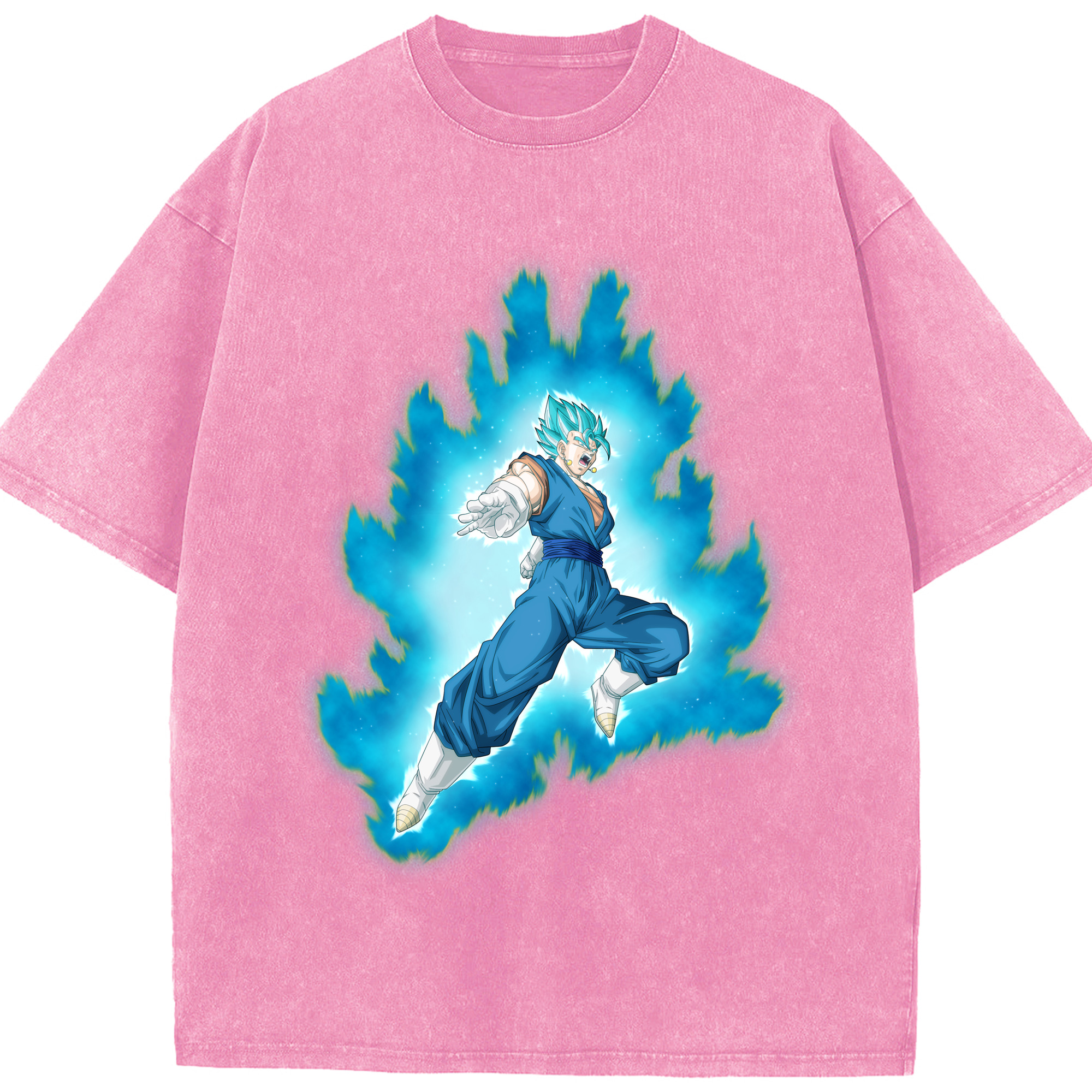 （画像用） ドラゴンボール ベジット DRAGON BALL Vegetto 綿100% ヴィンテージ風 半袖Tシャツ（フロントプリント）